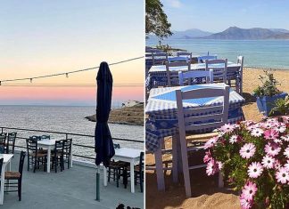 Τέσσερα παραθαλάσσια ταβερνάκια για τραπέζι πλάι στο κύμα