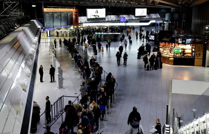 Aviation security staff strike at Frankfurt airport