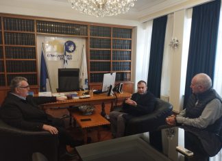 Ο νέος Υφυπουργός Εξωτερικών Τάσος Χατζηβασιλείου στο Επιμελητήριο Σερρών