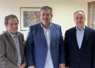 Τον Πρόεδρο του Επιμελητηρίου Πιερίας επισκέφτηκαν ο Προέδρος και ο Αντιπρόεδρος της Ένωσης Ξενοδόχων Πιερίας