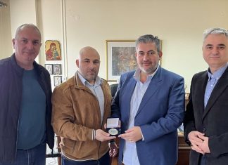 Επίσκεψη της Ένωσης Στρατιωτικών Π. Ε. Πιερίας στον Πρόεδρο του Επιμελητηρίου Πιερίας