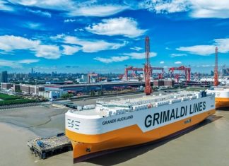 Grande Auckland: Νέο πλοίο μεταφοράς αυτοκινήτων έτοιμο για καύσιμο αμμωνίας από τον Όμιλο Grimaldi