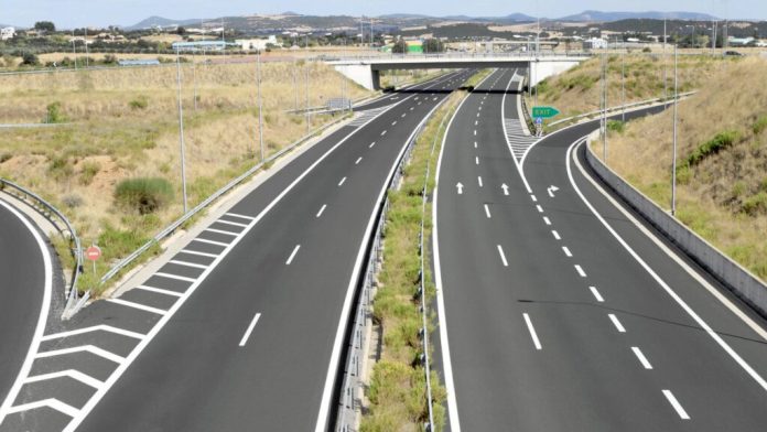 Interchange,On,Egnatia,Motorway,In,Greece