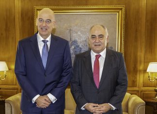 Συνάντηση Γ. Χατζηθεοδοσίου με τον Ν. Δένδια