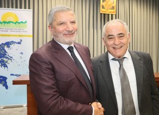 Ο Γ. Χατζηθεοδοσίου στην κοπή πίτας του Ελληνικού Διαδημοτικού Δικτύου Υγιών Πόλεων του Π.Ο.Υ.