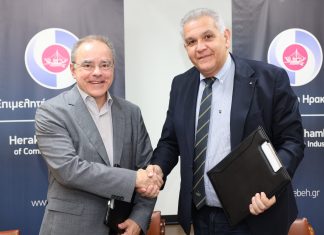 Μνημόνιο Συνεργασίας Επιμελητηρίου Ηρακλείου και Ιδρύματος Τεχνολογίας και Έρευνας (ΙΤΕ)